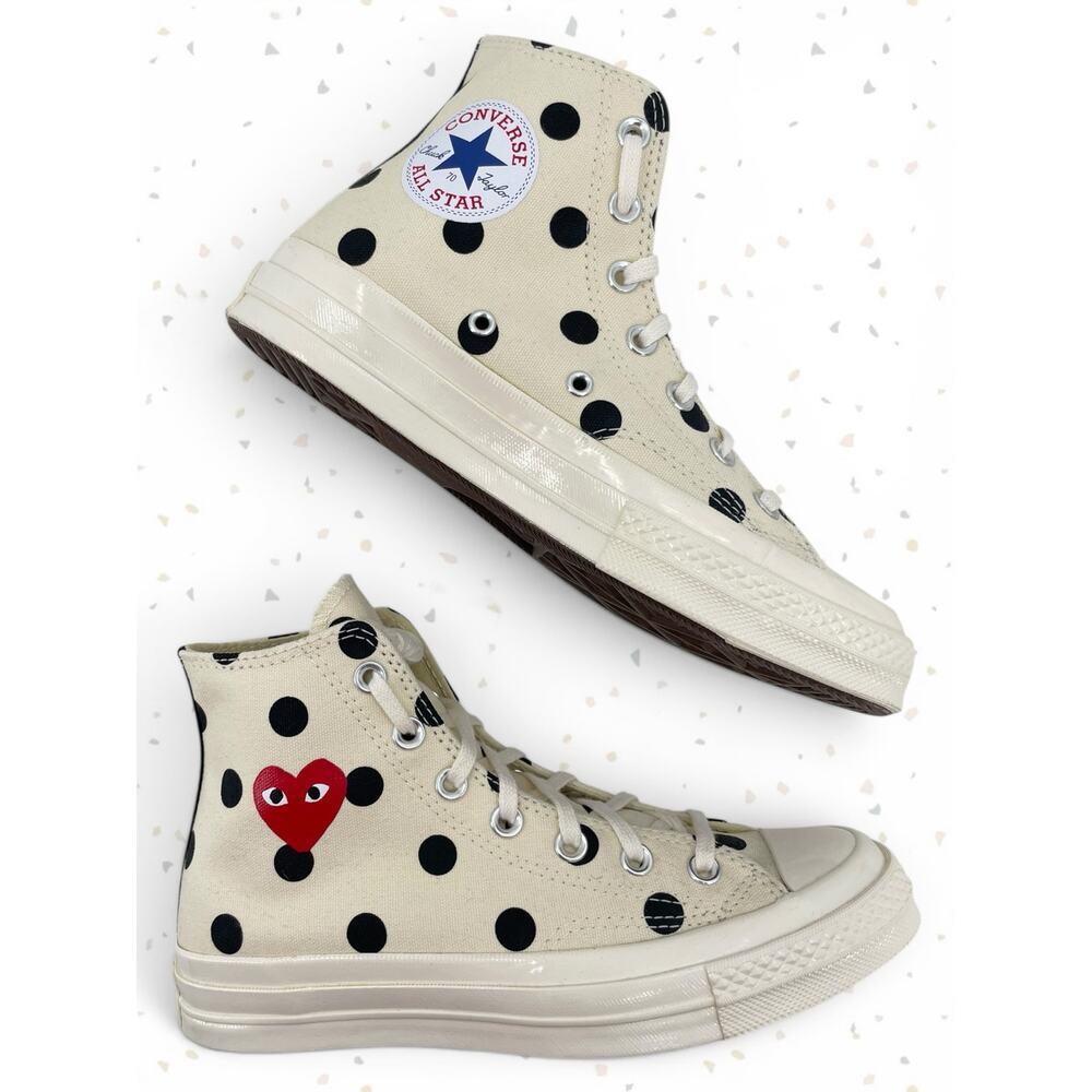 Comme des Garçons Play x Converse Chuck Taylor All Star 70 Hi Polka Dot Sneakers
